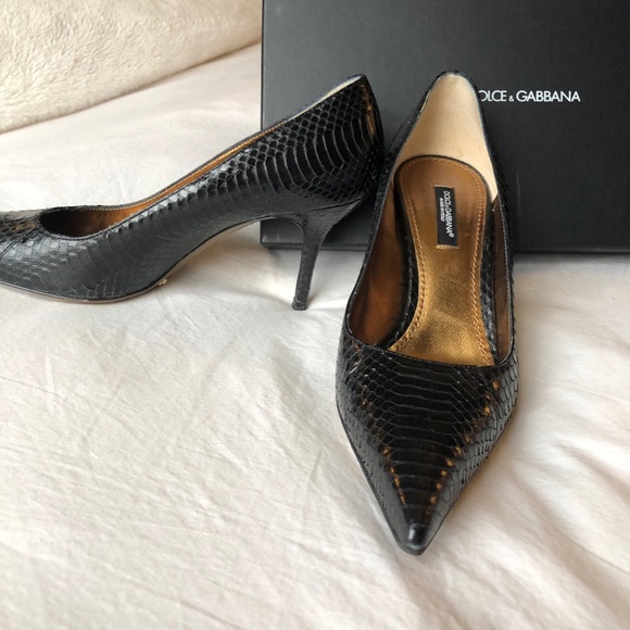 Dolce & Gabbana snake skin pumps - Picture 3 of 6